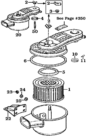 1958-1974 Land Cruiser f engine air cleaner found on fj40 fj55