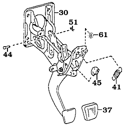 1/98-2007 Brake Pedal Assembly