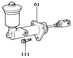 fj40 clutch master cylinder line drawing