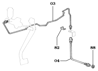 Clutch Hydraulic Lines and Hoses