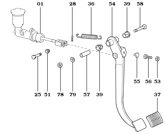 Clutch Pedal Assembly