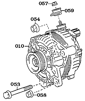 1/98-8/02 Land Cruiser Alternator with Internal Voltage Regulator