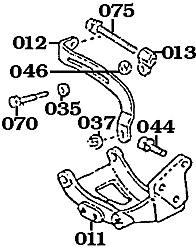 Land Cruiser 2F Alternator Mounting Bracket