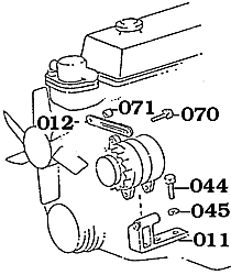 Land Cruiser F Alternator Mounting Bracket