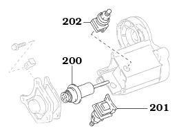 6/82-2007 Land Cruiser Starter, FJ60/62, FJ/FZJ80, UZJ100 Contact Assembly