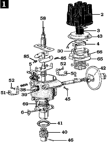 FJ25, FJ40, FJ55 Land Cruiser Machanical Ignition Distributor