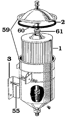 1958-3/69 F Engine Land Cruiser Canister Type Oil Filter