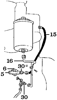 1958-3/69 Land Cruiser Oil Lines and Preasure Regulator