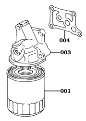 11/84-1/90 2H/12HT Oil Filter Assembly
