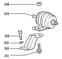 7/70-9/72 FJ55
Land Cruiser Fuel Filter and Bracket Assembly