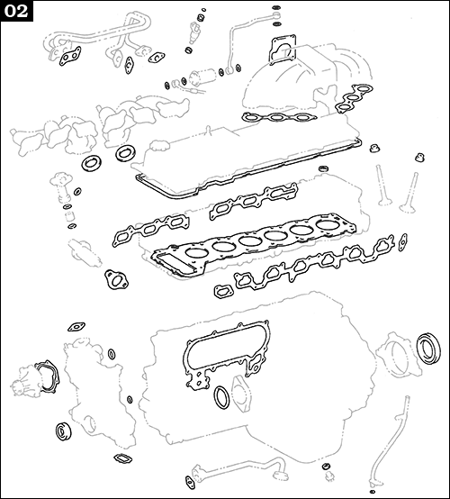 8/92-1/98 Overhaul Gasket Set