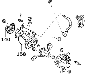 1/98 and Later Land Cruiser Throttle Body Assembly