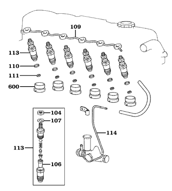 7/80-1/90 2H Diesel Injectors