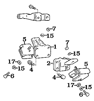 B Diesel Front Land Cruiser Motor Mounts