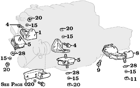 8/80-8/87 Land Cruiser Motor Mounts