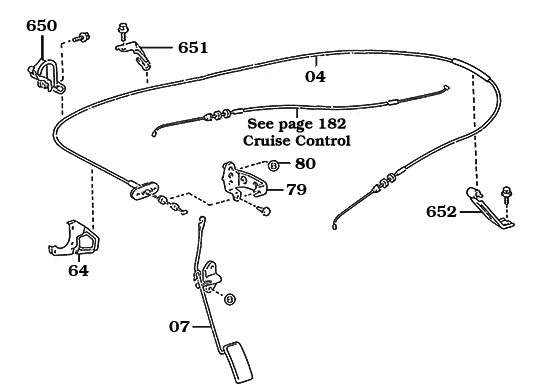1/90-1/98 80 Series Accelerator Assembly