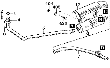1958-12/45 Exhaust Pipe Assembly