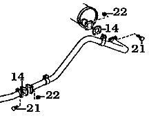 12/75-12/78 FJ40 Rear Exhaust Pipe Assembly