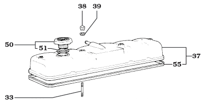 8/80-1/90 2H Diesel Valve Cover