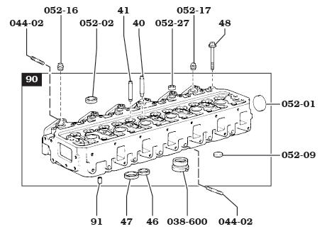 8/80-1/90 2H Diesel Head