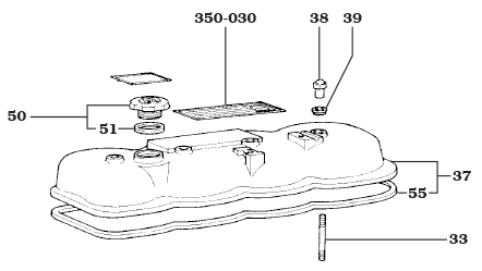8/80-8/88 B & 3B Diesel Valve Cover