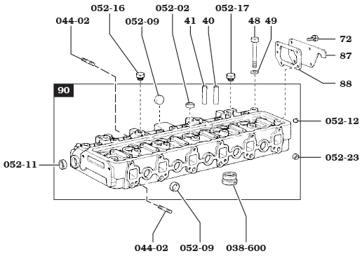 6/73-7/80 H Diesel Head