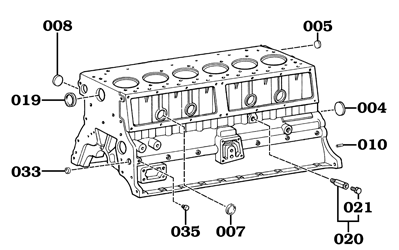 Toyota 6/73-7/80 H Diesel Engine Block Freeze Plugs
