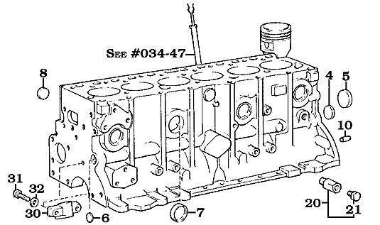 Toyota 2F Engine Freeze Plug Assembly