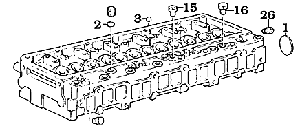 Toyota 2F Engine Freeze Plug Assembly