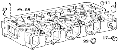 Toyota 8/80-8/88 B Diesel Head Freeze Plugs