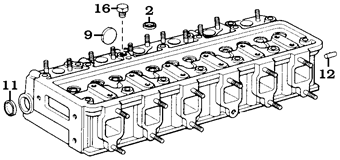 Toyota 4/72-6/73 H Diesel Head Freeze Plugs