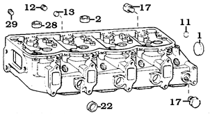 Toyota 2/74-9/77 B Diesel Head Freeze Plugs