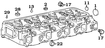 Toyota 9/77-7/80 B Diesel Head Freeze Plugs