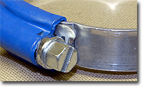 Stainless steel hose clamp detail 1