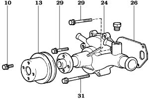 2/74-7/80 B Diesel Water Pump