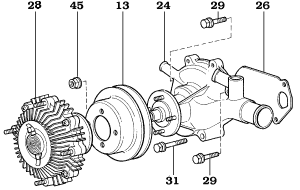 9/77-7/80 B Diesel with Fan Clutch