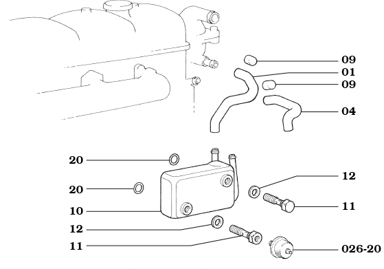B & 3B Diesel Oil Cooler
