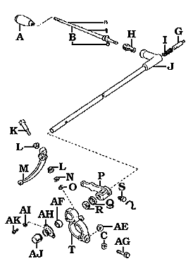 1958-1971 Column Shift Assembly