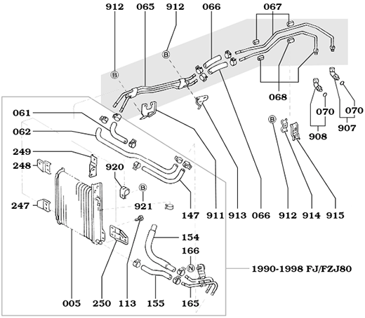 1/90-1/98 FJ80 With Transmission Cooler
