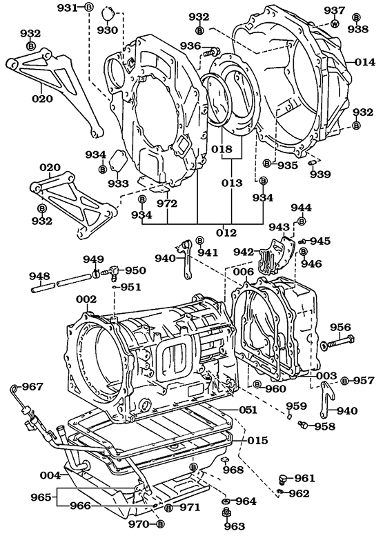 Land Cruiser Automatic Transmission Case Assembly