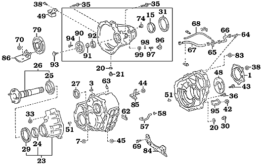 8/92-1/98 FZJ80 With Viscous Coupling Differential (V.C.D.)