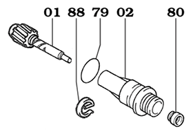 01/90-01/98 Speedo Gear Assembly