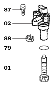 01/98-07/07 Speedo Gear Assembly