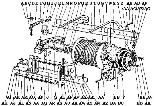 Toyota PTO Winch Assembly