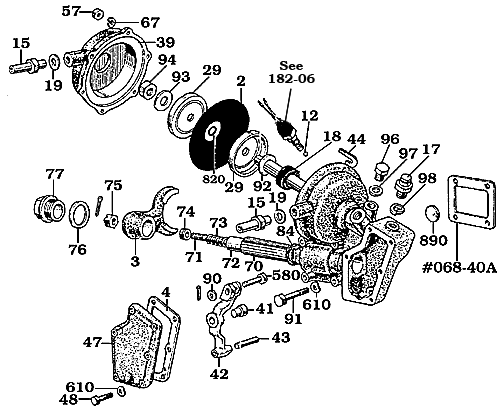 1966-9/71 FJ40, FJ45 & FJ55 Diaphragm Assembly