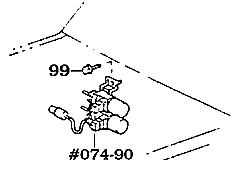 8/87-1/90 FJ62 Vacuum Switch Valve