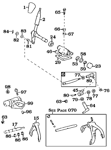 1/98-12/99 100 Series Transfer Shift Assembly