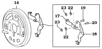 Right-Hand Drive Land Cruiser Transfercase Parking Brake Lever Assembly