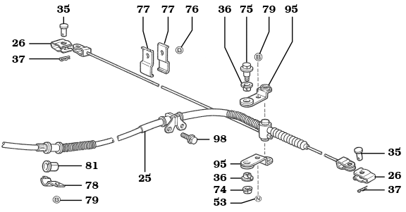 Parking Brake Cable Assembly