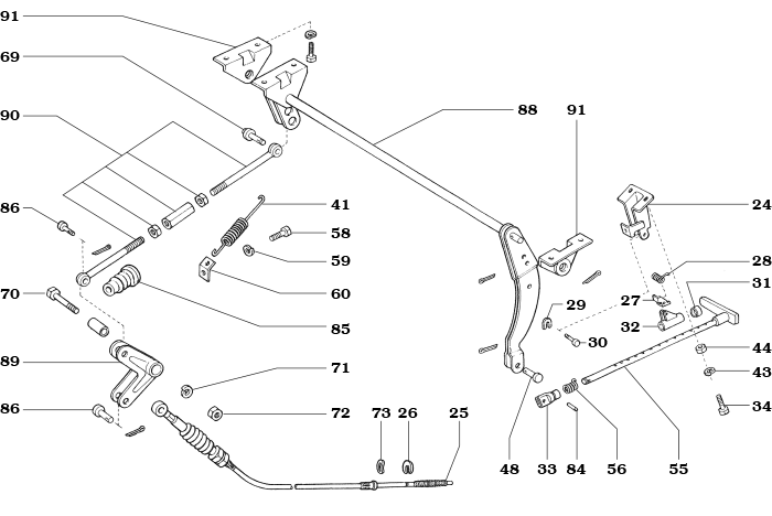 1968-7/80 FJ55 Brake Handle Assembly